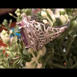 Purple/Silver ring